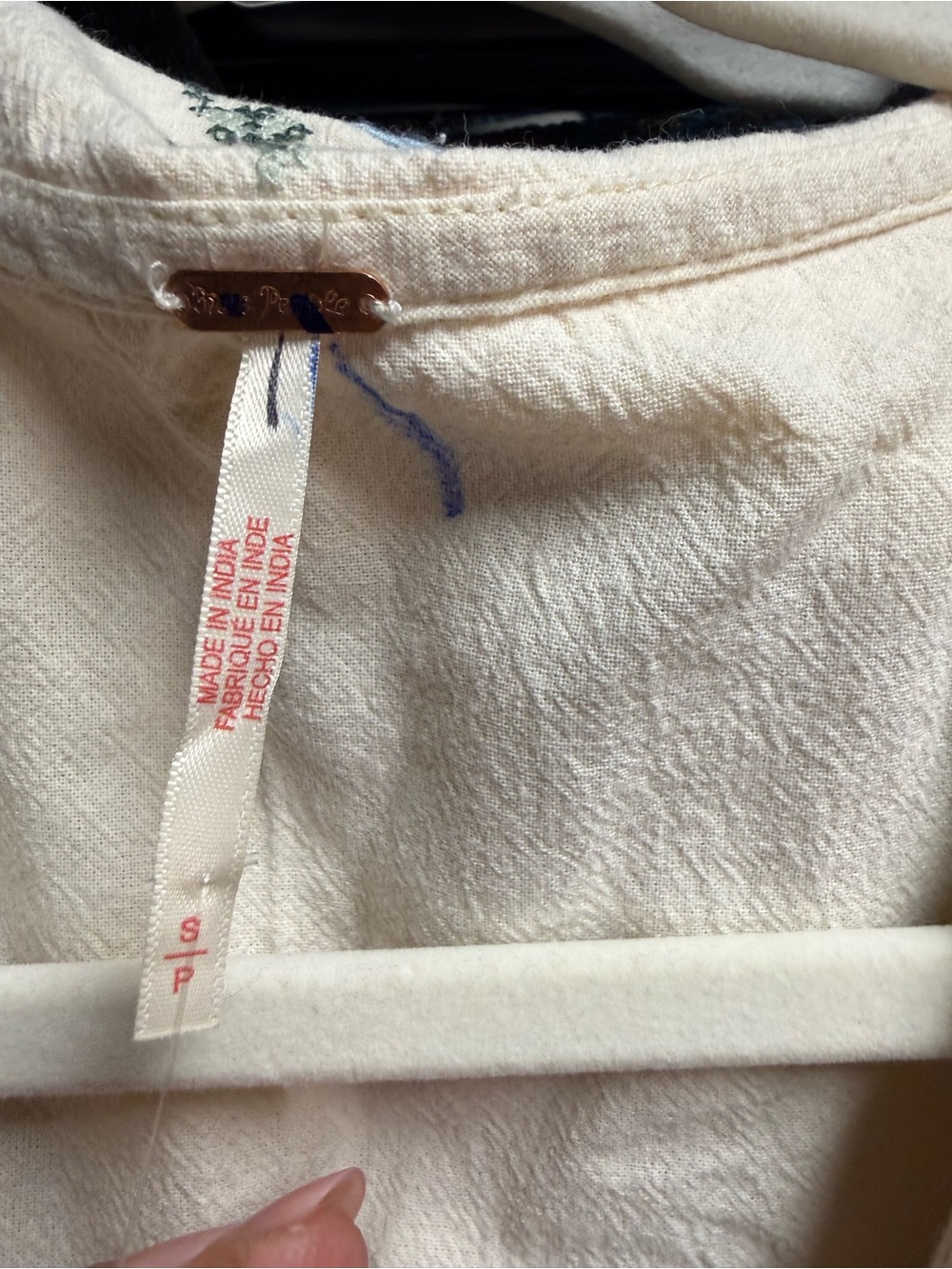 NWOT Free People Allie Embroidered Vest- Ivory - Picture 10 of 11